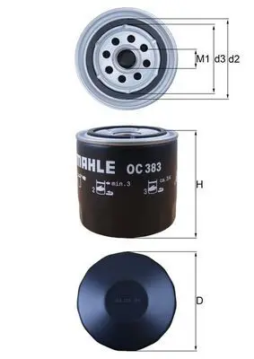 MAHLE OC383 Фильтр