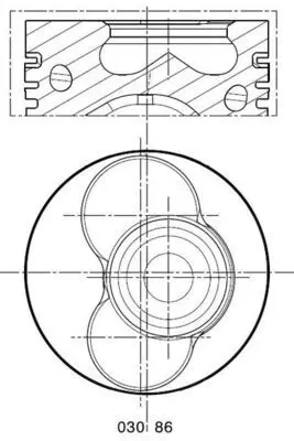 030 86 02 MAHLE ПОРШЕНЬ
