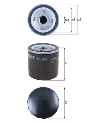 MAHLE OC243 Фильтр