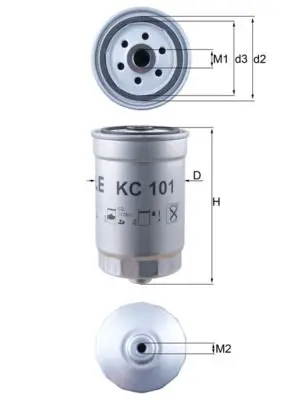MAHLE KC101 Фильтр топливный