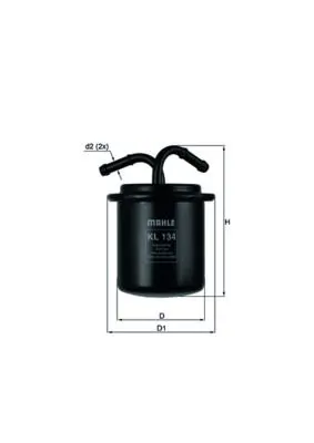 MAHLE KL134 Фильтр топливный SUBARU: