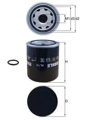 MAHLE AL12 Фильтр воздушный