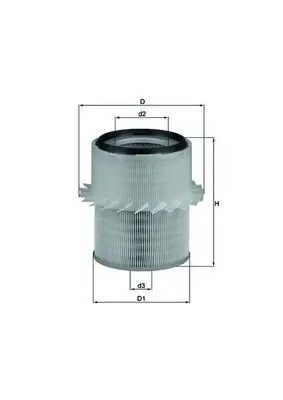 MAHLE LX673 Фильтр воздушный MITSUBISHI: L