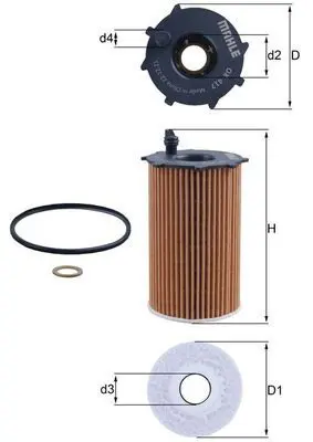 MAHLE OX417D Фильтр