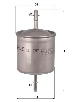 MAHLE KL257 Фильтр топливный
