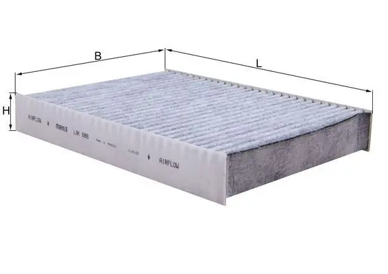 MAHLE LAK686 Фильтр салона угольный