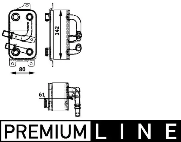 MAHLE CLC43000P Масляный радиатор / 8MO 376