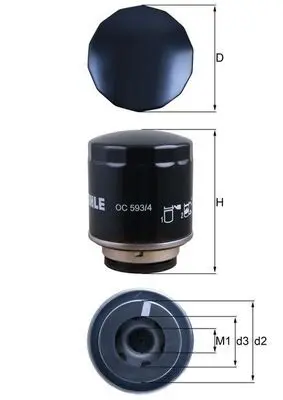 MAHLE OC5934 Фильтр масляный VW