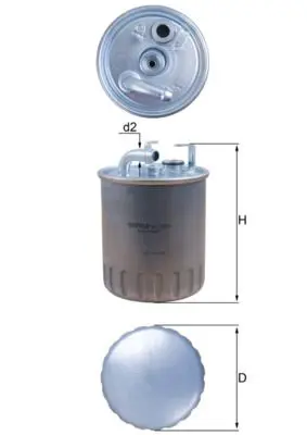 MAHLE KL1001 ФИЛЬТР ТОПЛИВНЫЙ