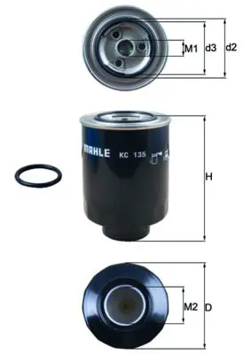 MAHLE KC135D Фильтр топливный