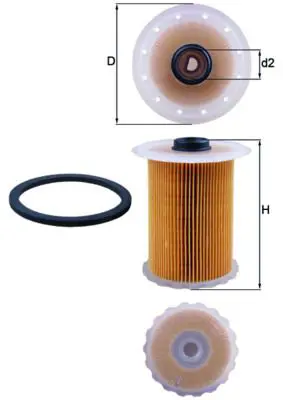 MAHLE KX183D Фильтр топливный NISSAN: