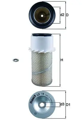 MAHLE LX14 Фильтр