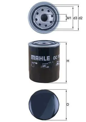 MAHLE OC105 Фильтр масляный