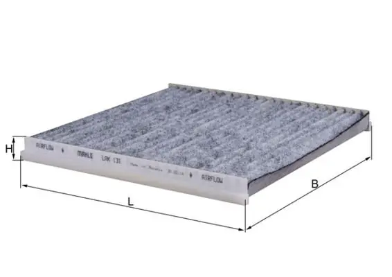 MAHLE LAK131 Фильтр салона (угольный)
