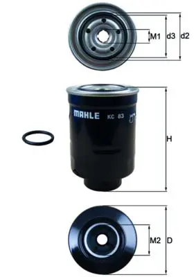 MAHLE KC83D Фильтр топливный