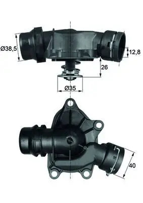 MAHLE TI2688 Термостат BMW: 5 95-03, 5
