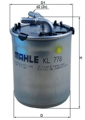 MAHLE KL778 Фильтр топливный SEAT: IBIZA V