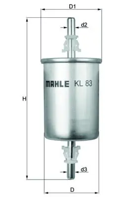 MAHLE KL83 Фильтр топливный ALFA ROMEO:
