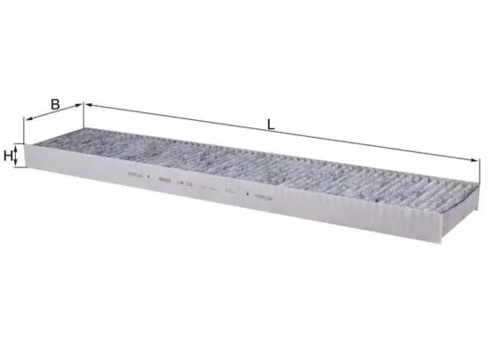 MAHLE LAK226 Фильтр салона угольный. FORD: