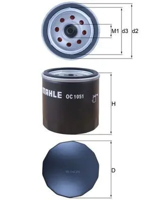 MAHLE OC1051 Фильтр масляный