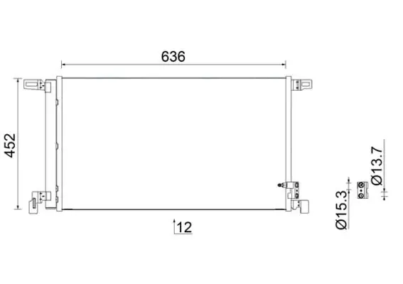 MAHLE AC952000S Конденсатор, кондиционер
