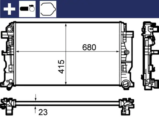 MAHLE CR1710000S Основной радиатор (двигателя)