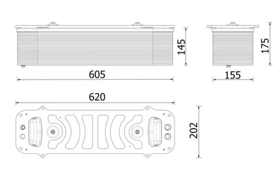 CI 699 000P MAHLE Охладитель надувочного воздуха