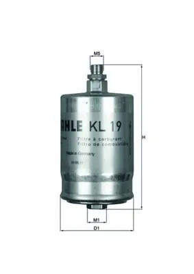 MAHLE KL19 Фильтр топливный FERRARI: