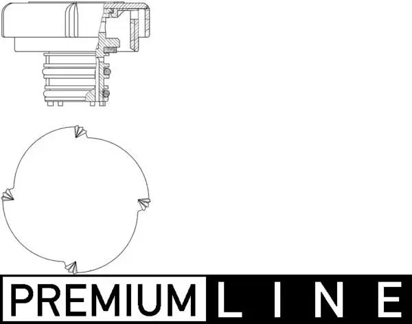 MAHLE CRB21000P Крышка радиатора