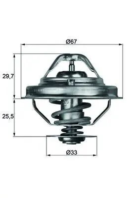 MAHLE TX3880D Термостат охлаждающей жидкости