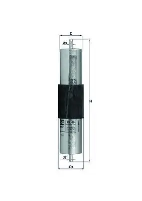 MAHLE KL66 Фильтр топливный BMW: 3 90-98,