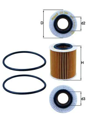 MAHLE OX386D Фильтр масляный ALFA ROMEO: