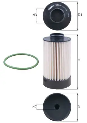 MAHLE KX340D Фильтр