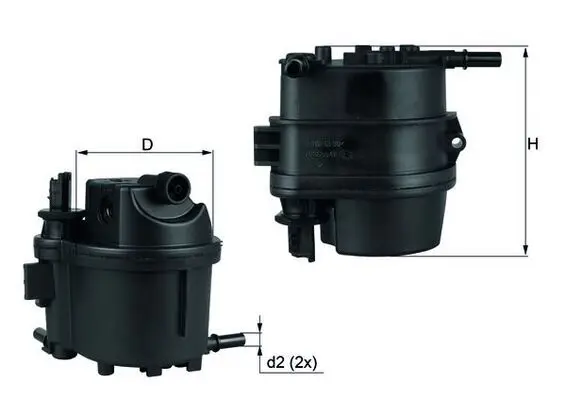 MAHLE KL779 Фильтр топливный CITROEN: C1