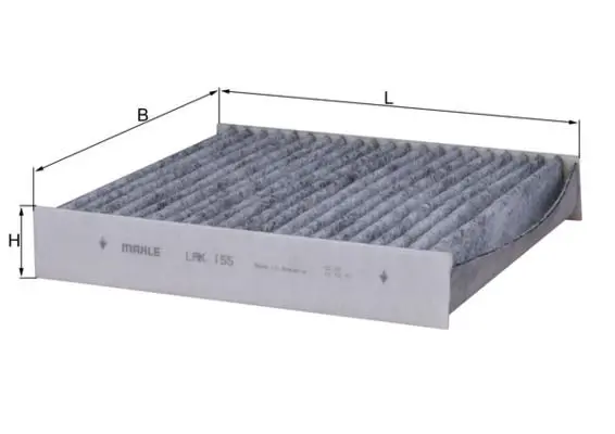 MAHLE LAK155 Фильтр салона угольный