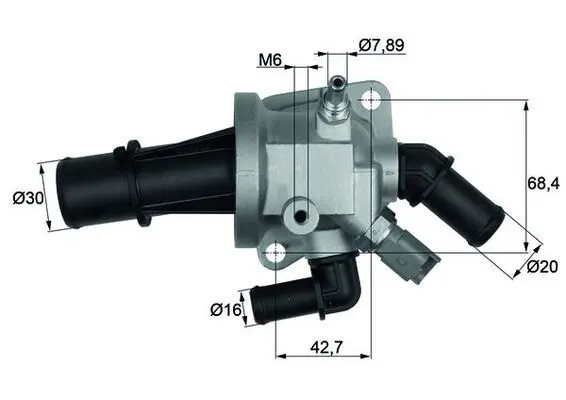 MAHLE TI16488 Термостат FIAT: 500 07-, 500 C