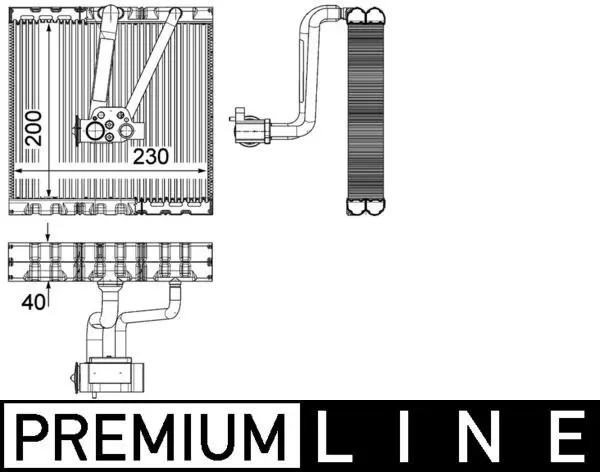 MAHLE AE93000P Испаритель, кондиционер