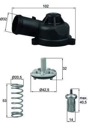 MAHLE TI24483D ТЕРМОСТАТ