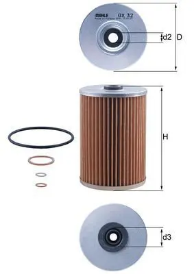 MAHLE OX32D Фильтр