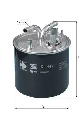 MAHLE KL447 Фильтр топливный AUDI: A8 03-