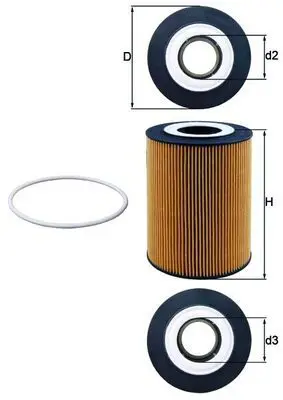 MAHLE OX359D Фильтр масляный