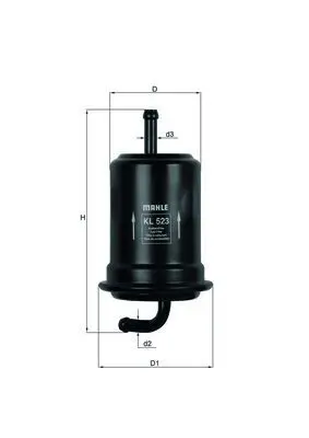 MAHLE KL523 Фильтр топливный SUZUKI: GRAND