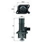 TI16105 MAHLE Термостат интегрированный
