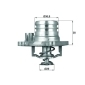 TI1392 MAHLE Термостат интегрированный