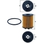 OX371D MAHLE Фильтр масляный FIAT: 500 07-,