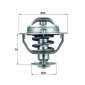TX7382D MAHLE Термостат LEXUS: GS 93-97, GS