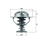 TX11482D MAHLE Термостат