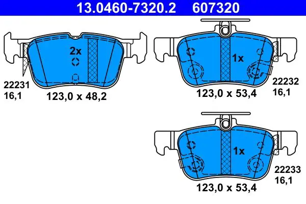 13.0460-7320.2 Колодки тормозные дисковые