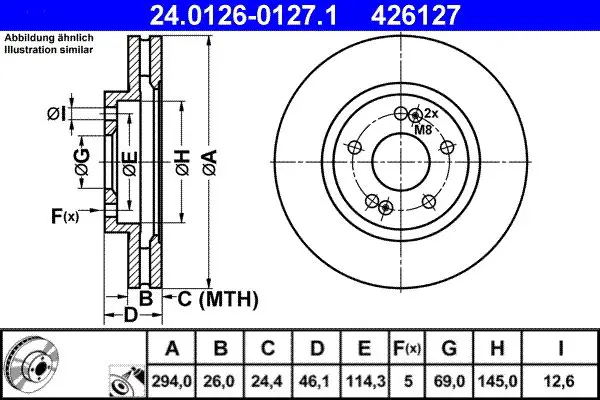 24.0126-0127.1 24.0126 0127.1 диск тормозной