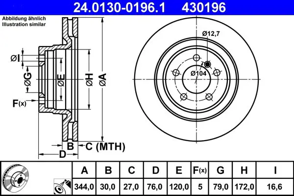 24.0130-0196.1 Диск тормозной передн, LAND